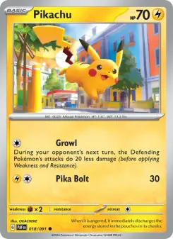Pikachu (Paldean Fates 018/91)