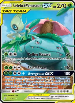 Celebi & Venusaur GX (Team Up 1/181)