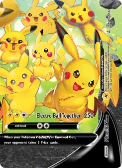 Pikachu V-UNION (SWSH Black Star Promos SWSH142)