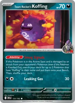 Team Rocket's Koffing (Destined Rivals 125/182)