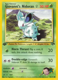 Giovanni's Nidoran ♀ (Gym Challenge 75/132)
