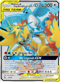 Moltres & Zapdos & Articuno GX (Hidden Fates 66/68)