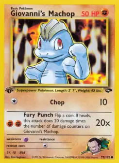 Giovanni's Machop (Gym Challenge 72/132)