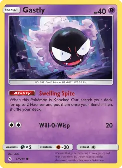 Gastly (Unbroken Bonds 67/214)
