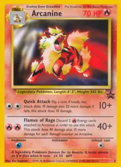 Arcanine (Wizards Black Star Promos 6/53)