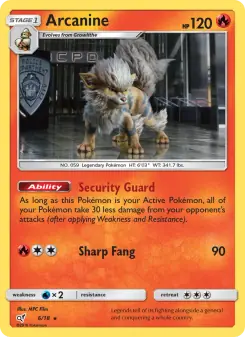 Arcanine (Detective Pikachu 6/18)