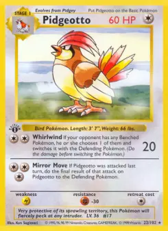 Pidgeotto (Base Set 22/102)