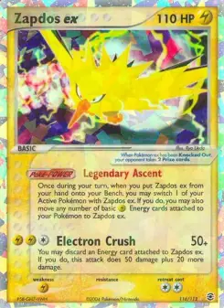 Zapdos ex (FireRed & LeafGreen 116/112)