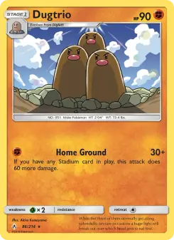 Dugtrio (Unbroken Bonds 86/214)