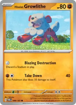 Hisuian Growlithe (Twilight Masquerade 099/167)