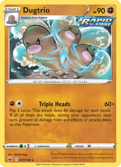 Dugtrio (Chilling Reign 77/198)