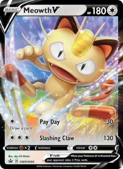 Meowth V (SWSH Black Star Promos SWSH004)