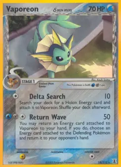 Vaporeon δ (Delta Species 18/113)