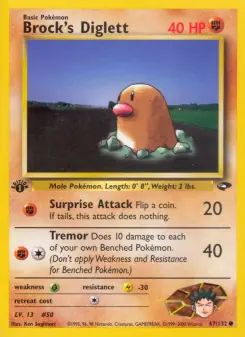 Brock's Diglett (Gym Challenge 67/132)