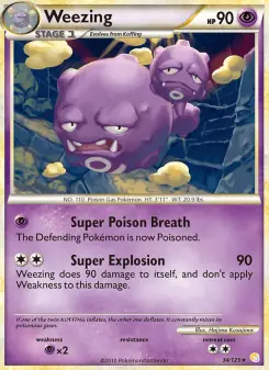 Weezing (HeartGold SoulSilver 34/123)