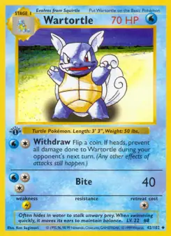 Wartortle (Base Set 42/102)