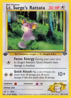 Lt. Surge's Rattata (Gym Challenge 85/132)