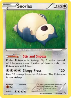Snorlax (Flashfire 80/106)