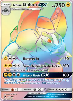 Alolan Golem GX (Crimson Invasion 113/111)