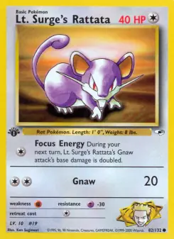 Lt. Surge's Rattata (Gym Heroes 82/132)