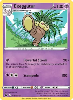 Exeggutor (Crown Zenith 058/159)