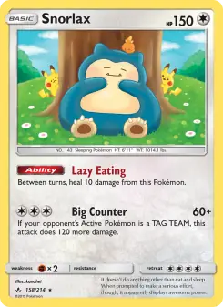 Snorlax (Unbroken Bonds 158/214)