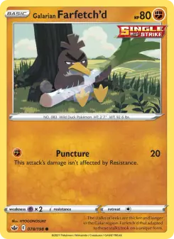 Galarian Farfetch'd (Chilling Reign 78/198)