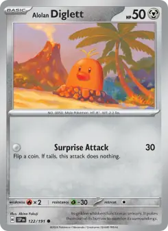 Alolan Diglett (Surging Sparks 122/191)