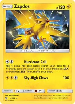 Zapdos (Hidden Fates 24/68)