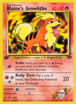 Blaine's Growlithe (Gym Challenge 62/132)