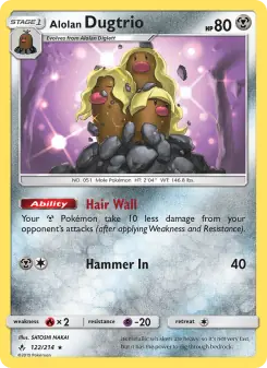 Alolan Dugtrio (Unbroken Bonds 122/214)