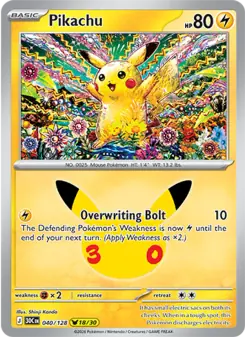 Pikachu (30th Celebration 040/128)
