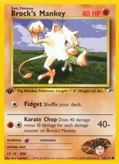 Brock's Mankey (Gym Heroes 68/132)