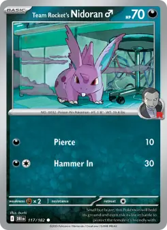 Team Rocket's Nidoran♂ (Destined Rivals 117/182)