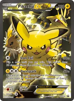 Pikachu EX (XY Black Star Promos XY124)