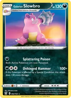 Galarian Slowbro (Battle Styles 92/163)