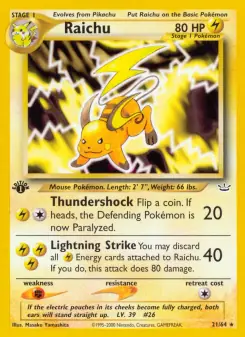 Raichu (Neo Revelation 21/64)