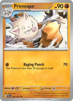 Primeape (Paldean Fates 046/91)