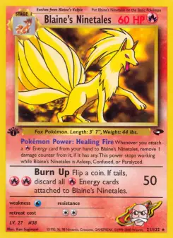 Blaine's Ninetales (Gym Challenge 21/132)