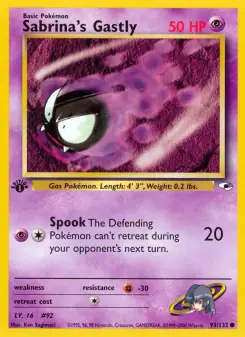 Sabrina's Gastly (Gym Heroes 93/132)