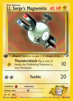 Lt. Surge's Magnemite (Gym Heroes 80/132)