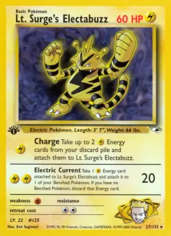 Lt. Surge's Electabuzz (Gym Heroes 27/132)