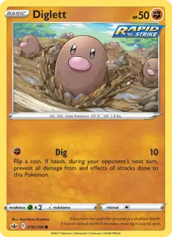 Diglett (Chilling Reign 76/198)