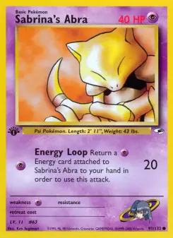 Sabrina's Abra (Gym Heroes 91/132)