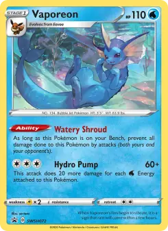 Vaporeon (SWSH Black Star Promos SWSH072)
