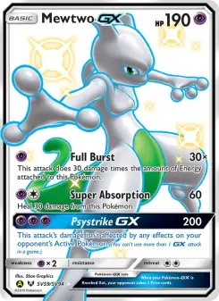 Mewtwo-GX (Hidden Fates Shiny Vault SV59)