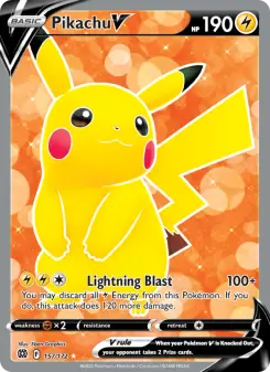 Pikachu V (Brilliant Stars 157/172)