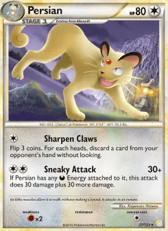 Persian (HeartGold SoulSilver 27/123)
