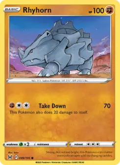 Rhyhorn (Lost Origin 089/196)