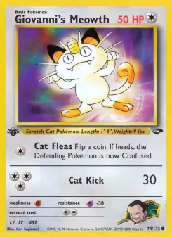 Giovanni's Meowth (Gym Challenge 74/132)
